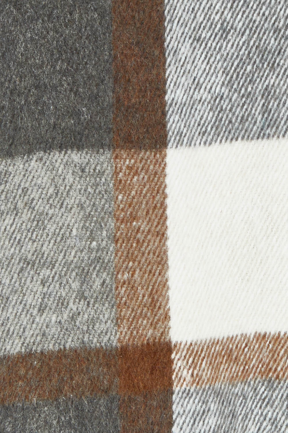 Product shot of the Check Coat in colour Silver (Grey), detail