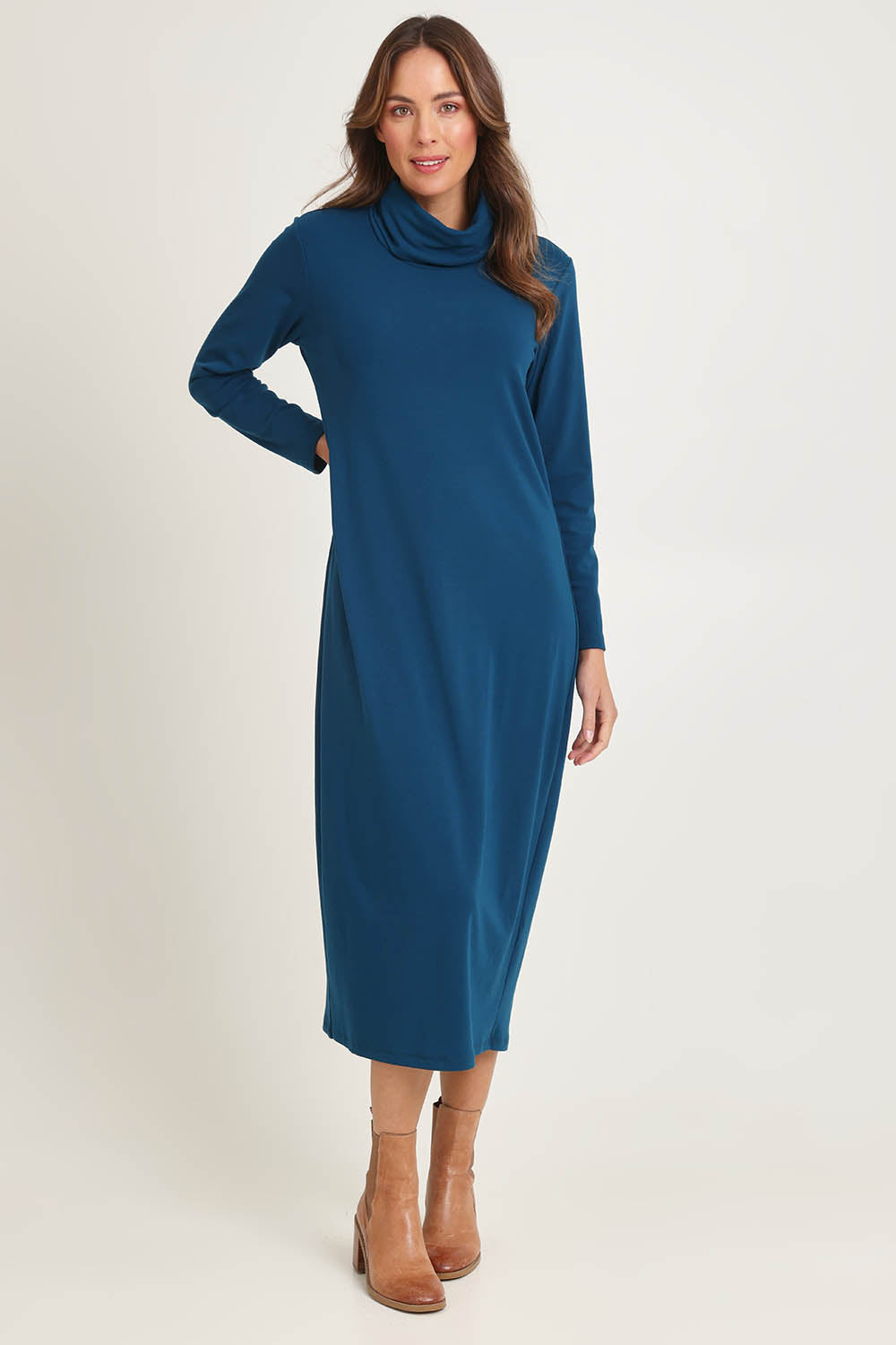Weekend Cowl Maxi Dress – Jewel