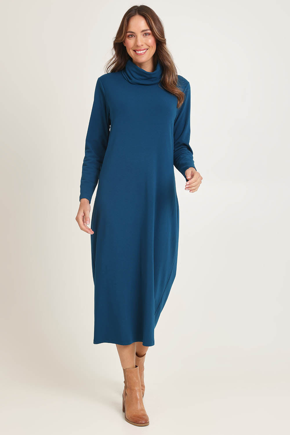 Weekend Cowl Maxi Dress – Jewel