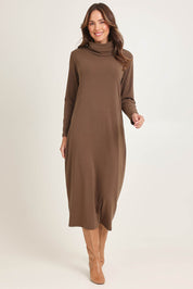 Weekend Cowl Maxi Dress – Mocha