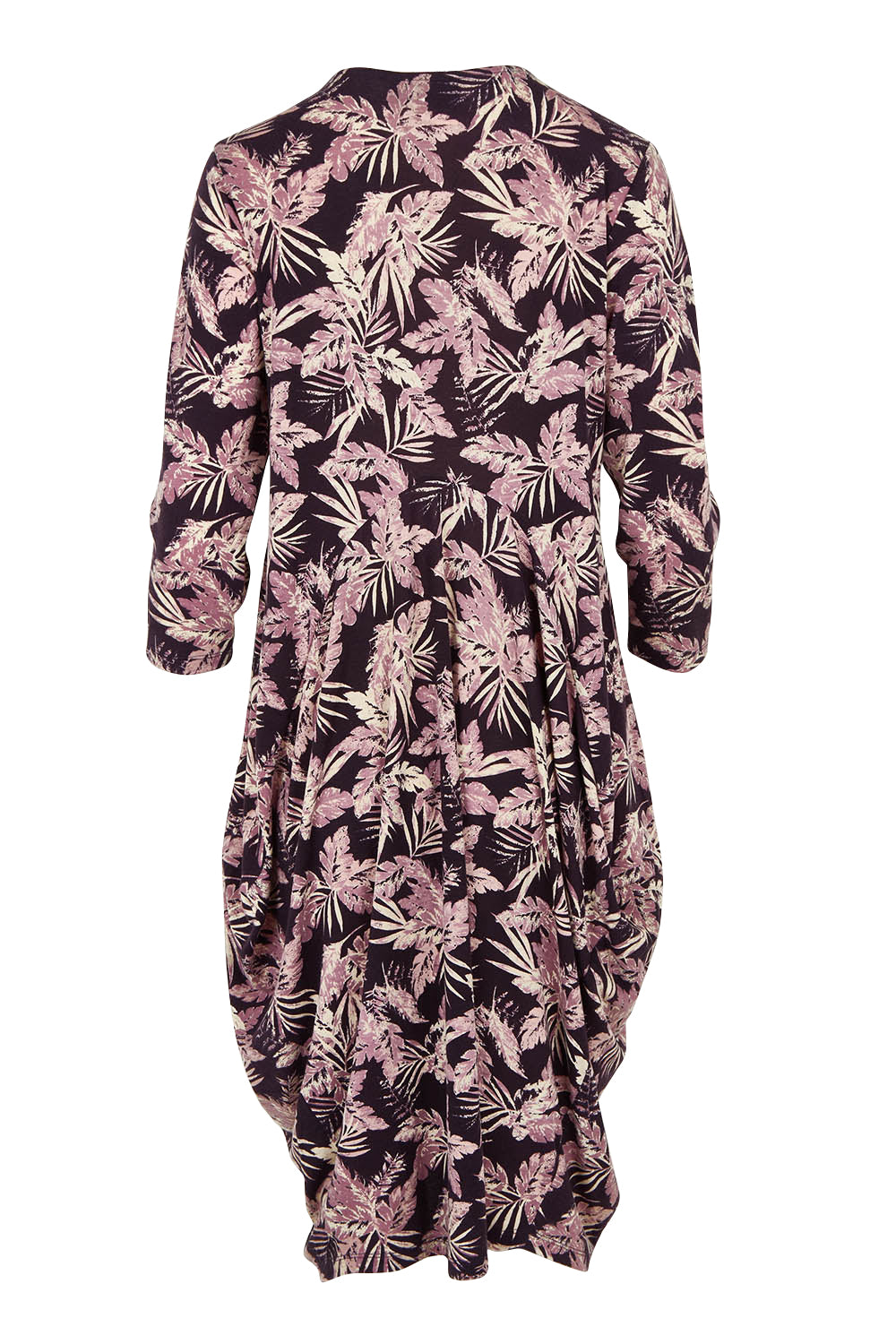 Product shot of the Bounce Dress in colour Purple (Purple), from the back