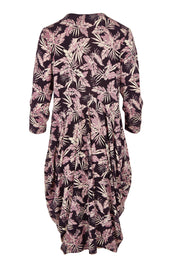 Product shot of the Bounce Dress in colour Purple (Purple), from the back