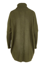 Polo Tunic Knit Jumper – Khaki