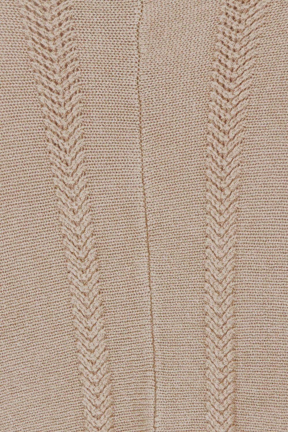 Product shot of the Polo Tunic Knit Jumper in colour Sand, detail