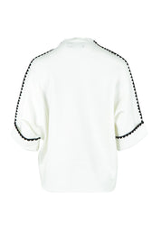 Piped Knit - Ivoryblk