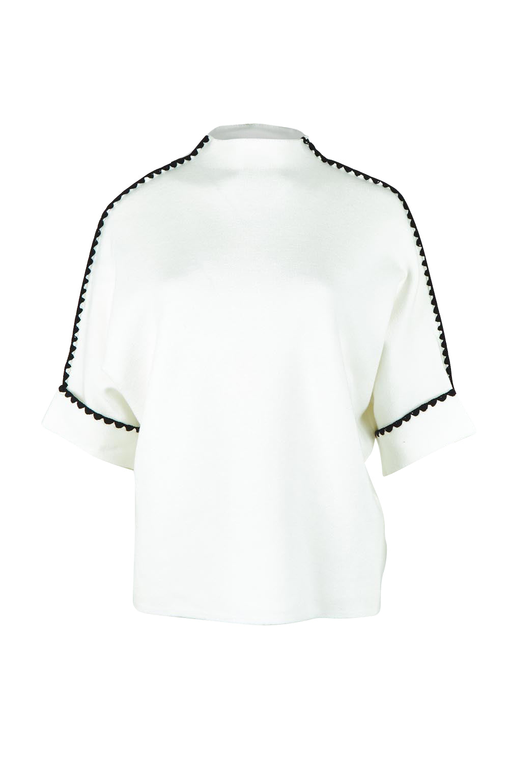 Piped Knit - Ivoryblk