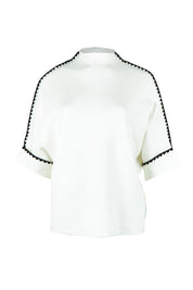 Piped Knit - Ivoryblk