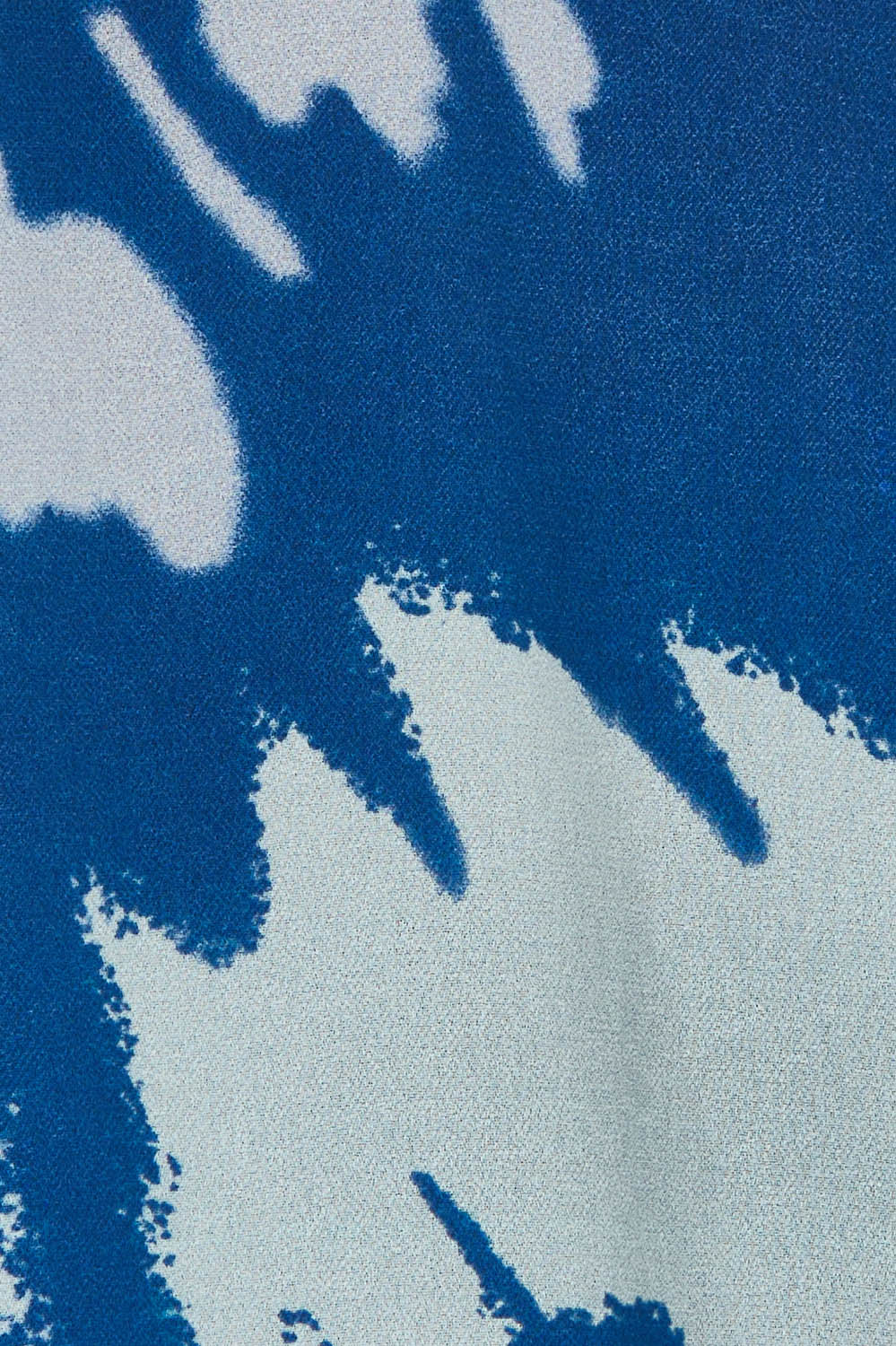 Product shot of the Abstract Shirt in colour Blueprint (Blue), detail