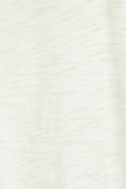 Product shot of the Foiling Around Cotton Tee in colour Oatmeal, detail