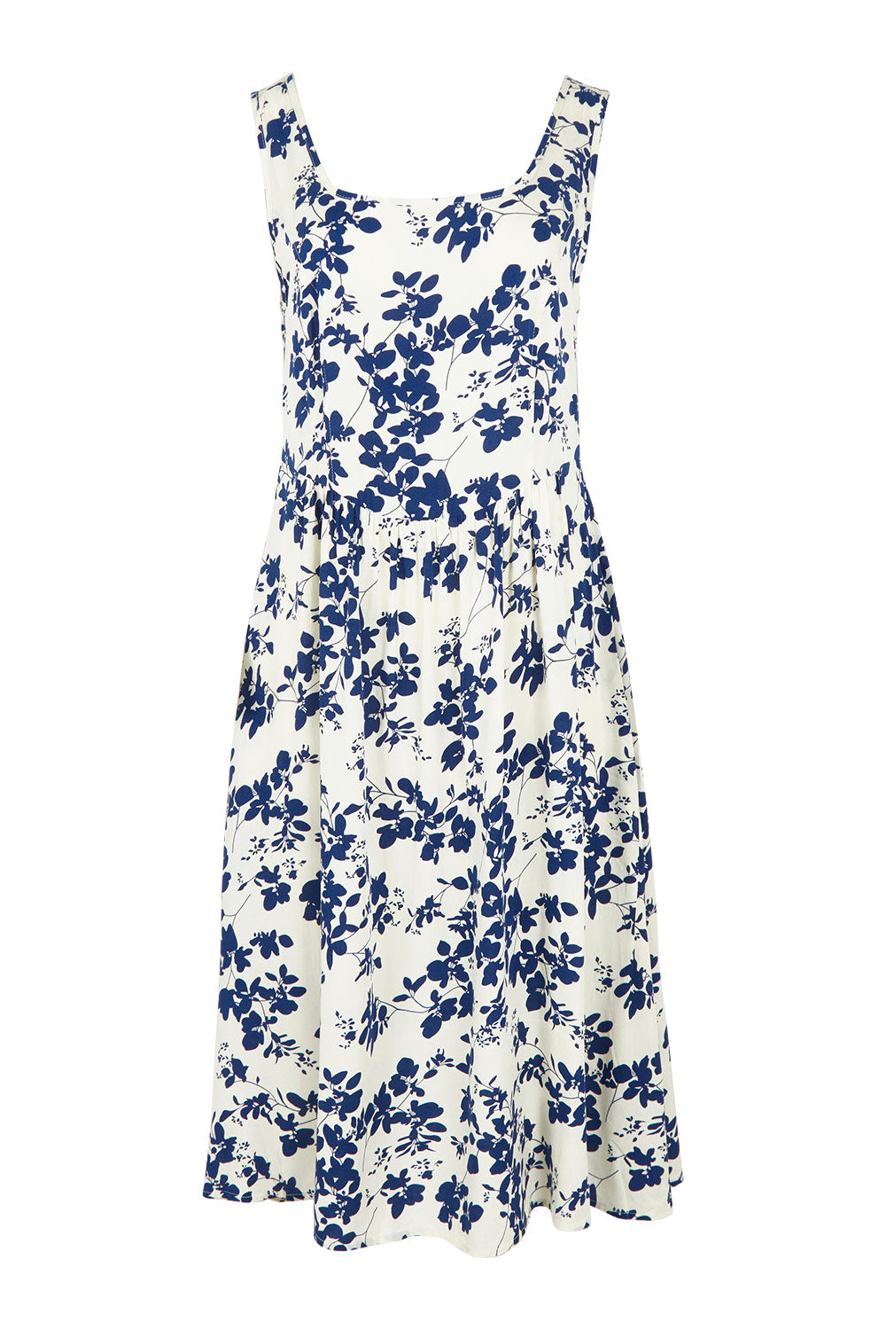 Product shot of the Oakley Dress in colour Blue (Blue), from the front