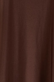 Product shot of the Ring Top – Choc in colour Choc, showing detail