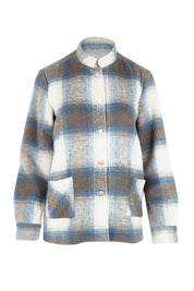 Check Stud Jacket – Blue