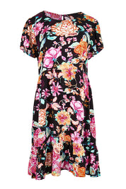 Product shot of the Heatwave Dress – Black in colour Black, from the front