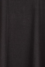 Product shot of the Linen Shift Dress – Black in colour Black, showing detail