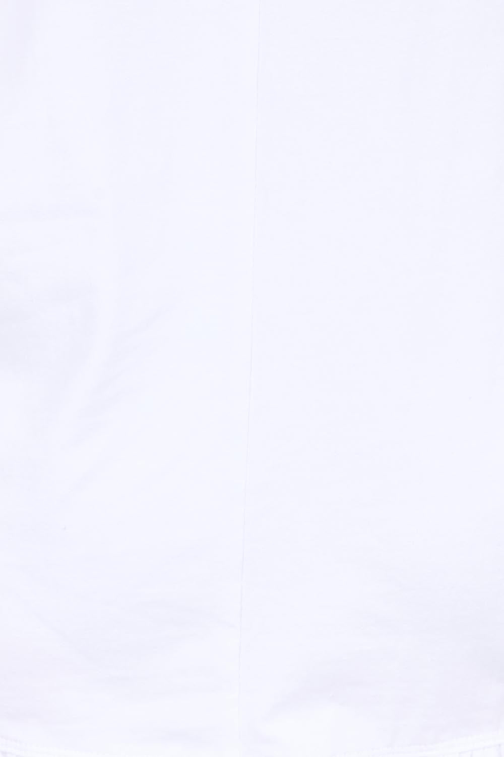 Product shot of the Ruffle Top – White in colour White, showing detail