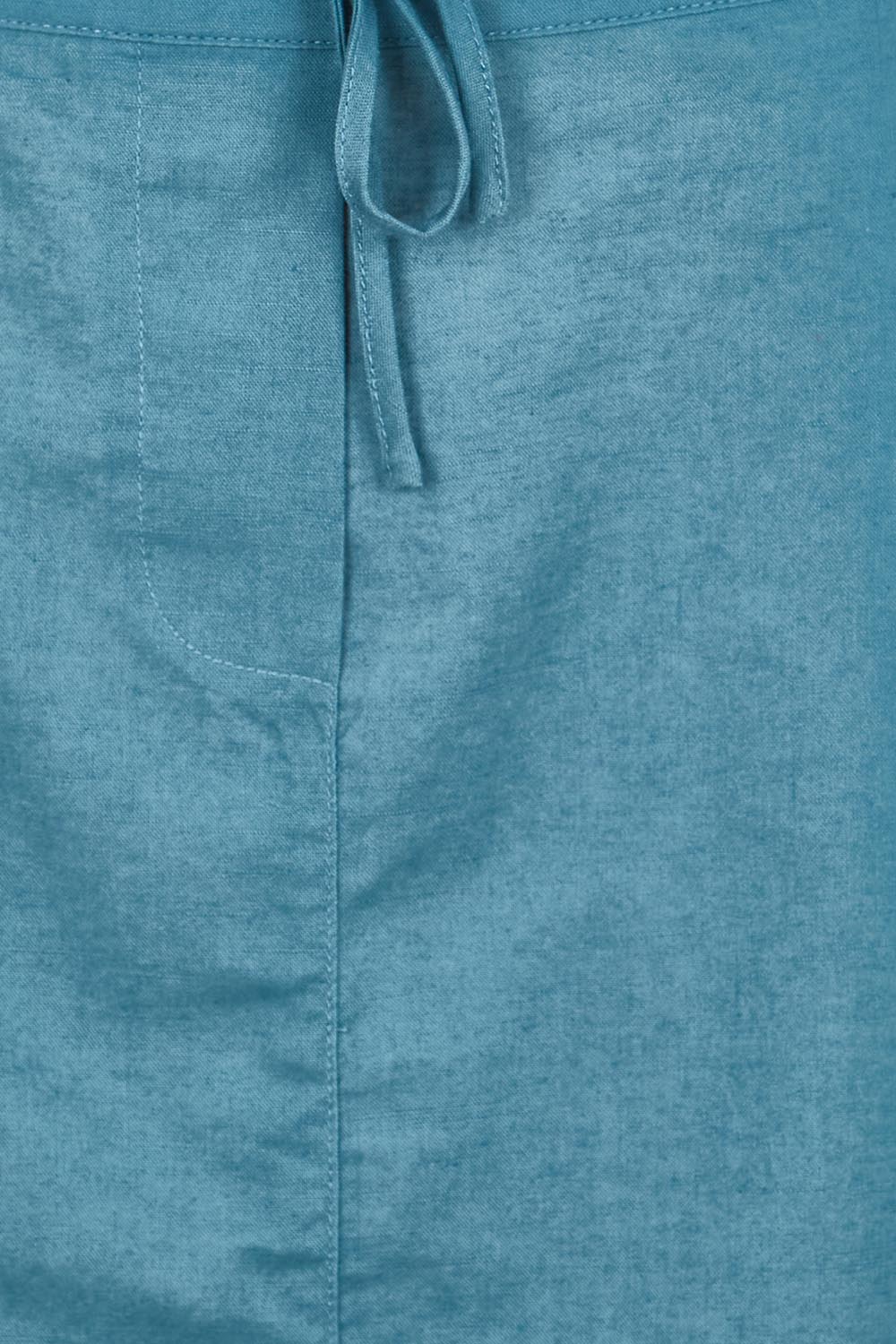 Product shot of the Linen Pocket Skirt – Ink in colour Ink, showing detail