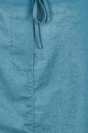 Product shot of the Linen Pocket Skirt – Ink in colour Ink, showing detail