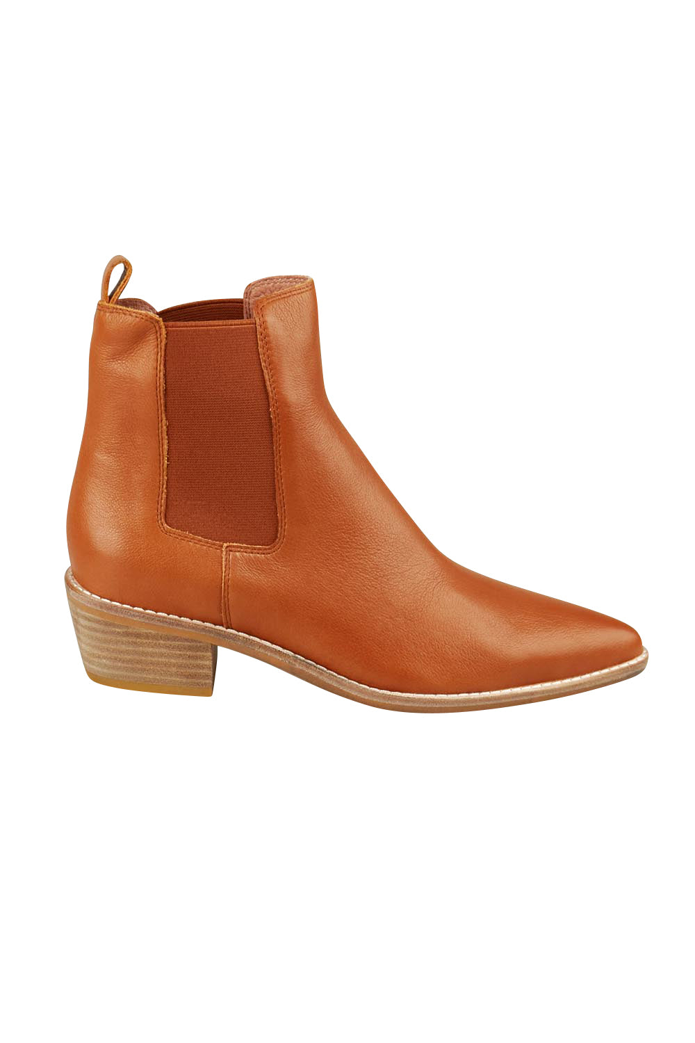 Danelle Leather Ankle Boot - Drambuie