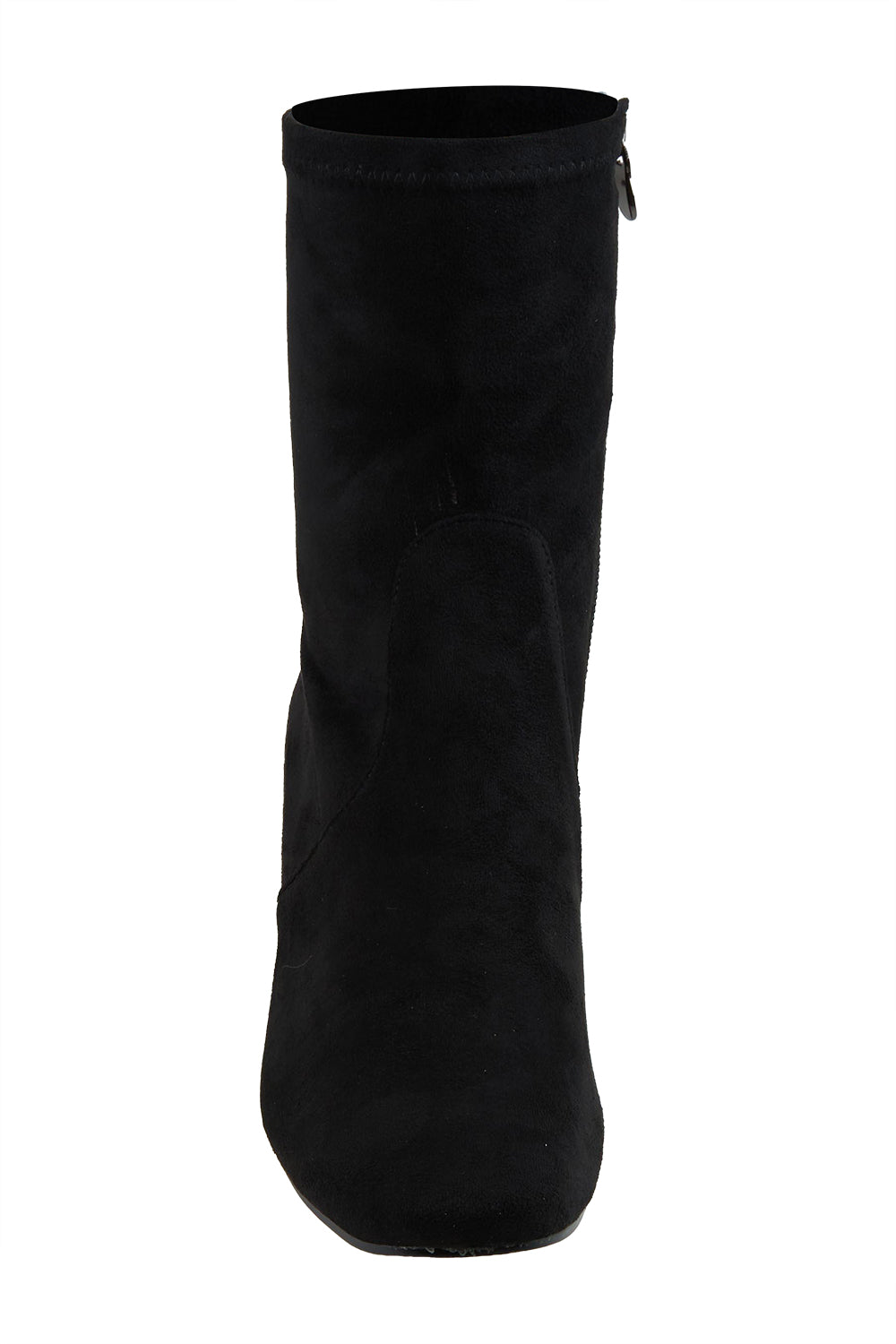 Product shot of the Hartful Stretch Ankle Boot in colour Blackmicro (Black), detail