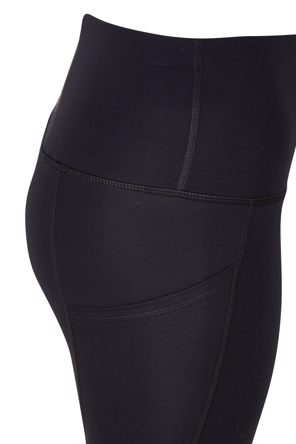Product shot of the Essential Tight Midi in colour Black (Black), detail