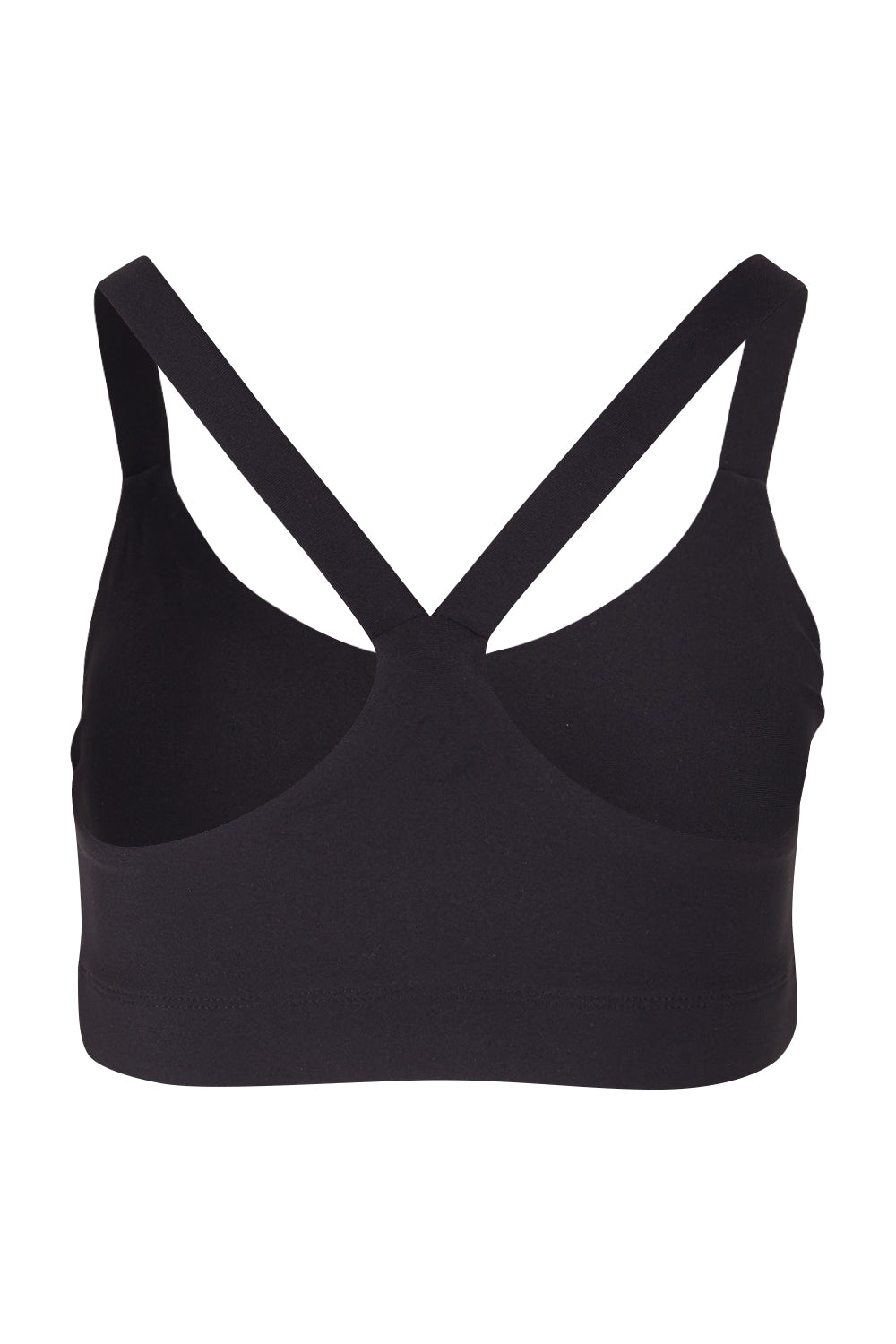 Product shot of the Say Something Crop in colour Black (Black), from the back