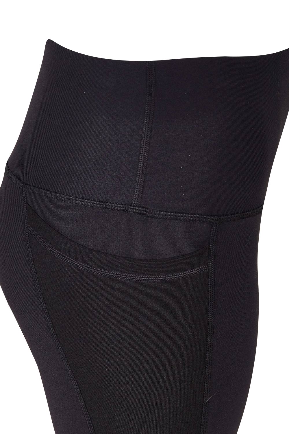 Product shot of the Elite Tight 7/8 in colour Black (Black), detail