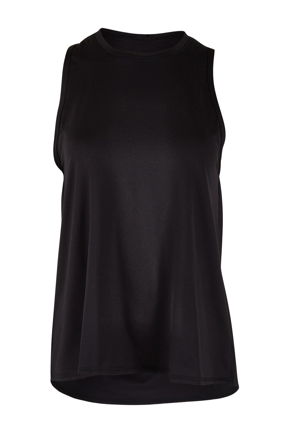 Product shot of the Worldwide Tank in colour Black (Black), from the front