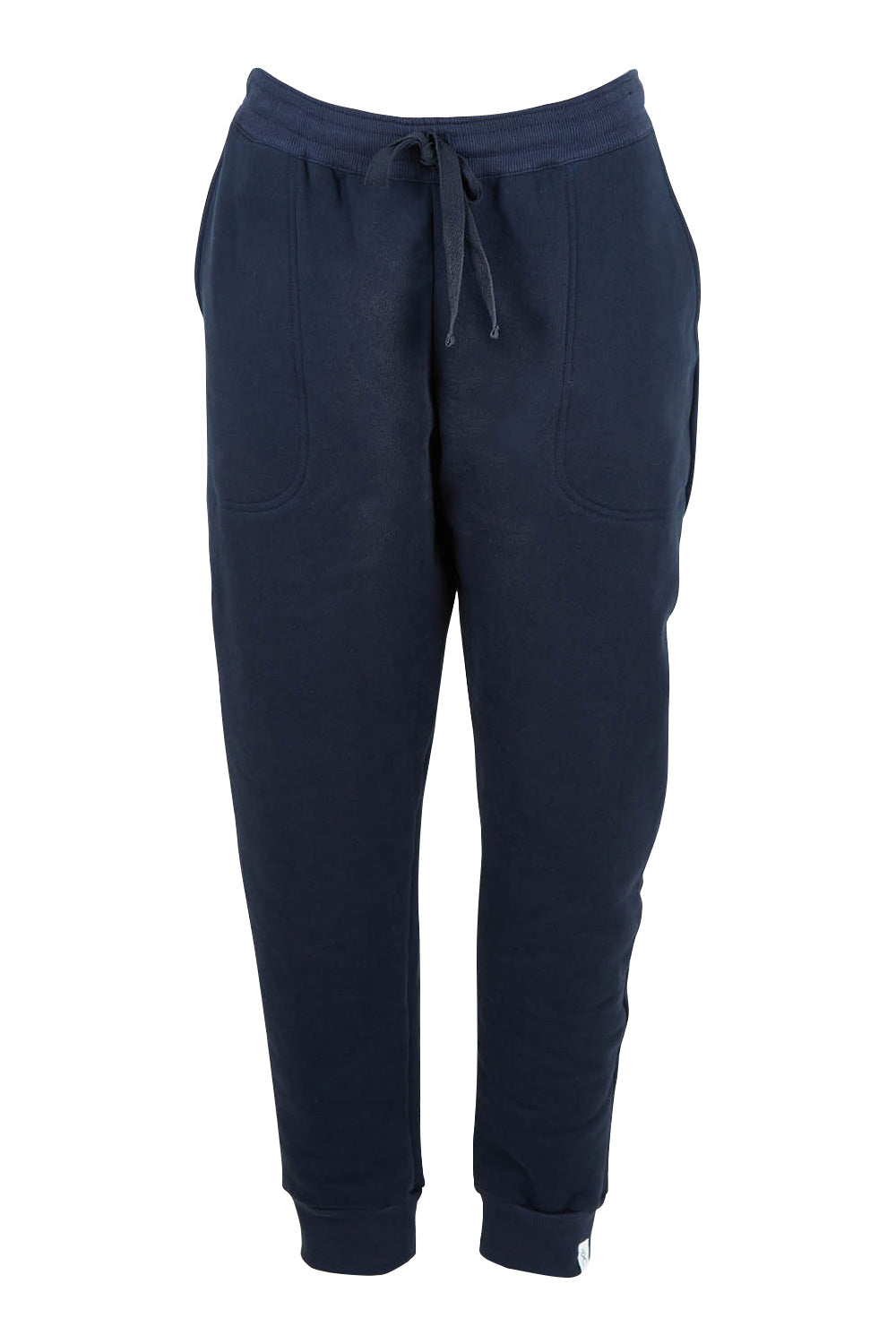 Product shot of the Nova Pant in colour Navy (Blue), from the front