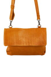 Product shot of the Delphi Leather Bag in colour Tan, detail
