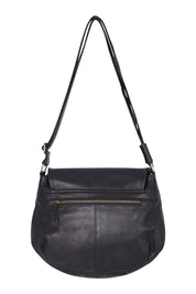 Product shot of the Grace Leather Bag in colour Black (Black), from the back