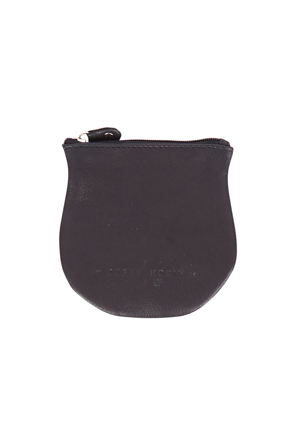 Product shot of the Lilly Leather Coin Purse in colour Black (Black), from the front