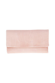Product shot of the Rose Leather Purse in colour Duskypink (Pink), from the front