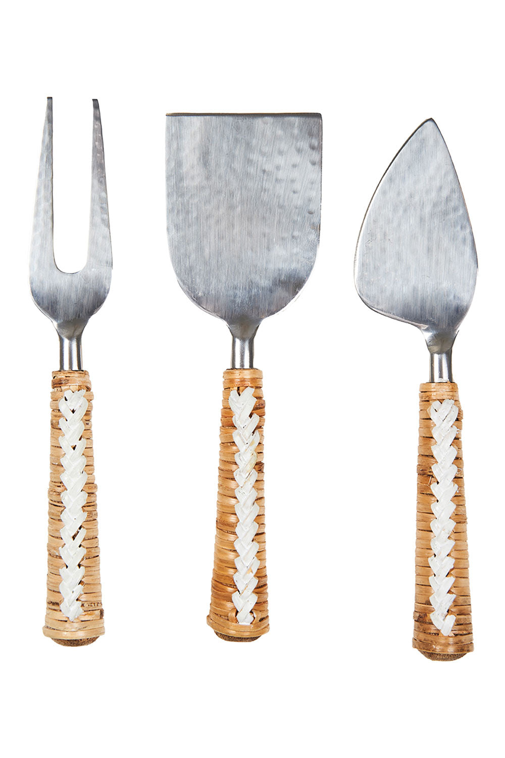 Product shot of the Londolozi Knife Set in colour Natural (Metallics), from the front