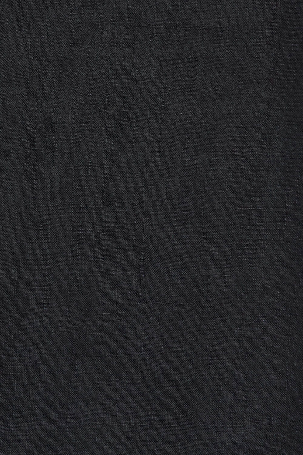 Product shot of the Studio Linen Tank in colour Ebony (Black), detail