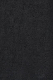 Product shot of the Studio Linen Tank in colour Ebony (Black), detail