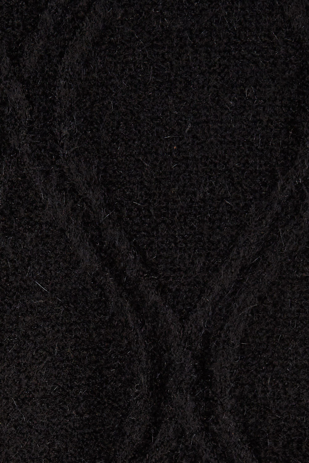 Product shot of the Howie Cable Cardigan in colour Ebony (Black), detail
