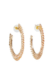 Product shot of the Jovial Mix Earring in colour Gold (Metallics), from the front