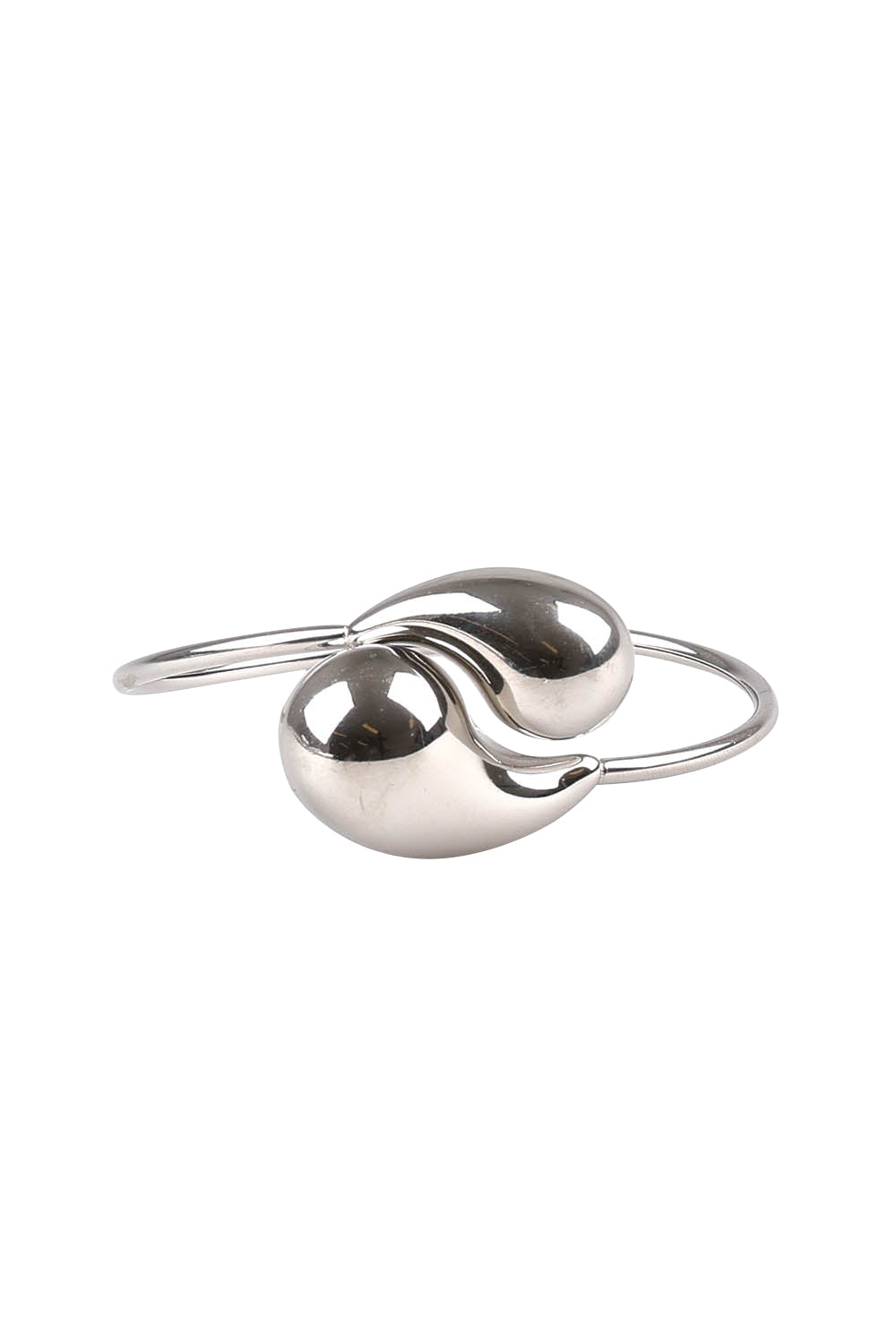 Product shot of the Halcyon Cuff in colour Silver (Metallics), detail