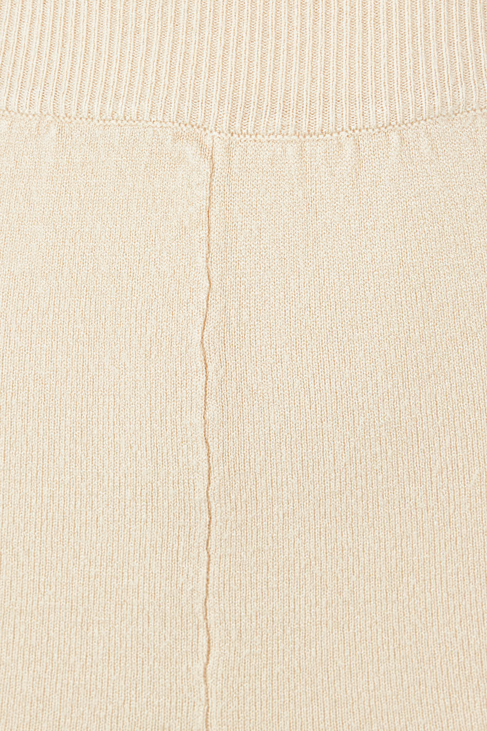 Product shot of the Palmer Knit Pant in colour Ecru, detail