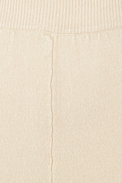 Product shot of the Palmer Knit Pant in colour Ecru, detail