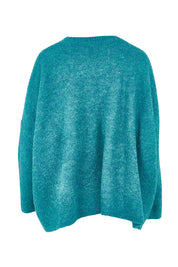 Product shot of the Folie Relaxed Knit in colour Largo (Blue), from the back