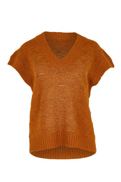 Orin Knit Vest - Caramel
