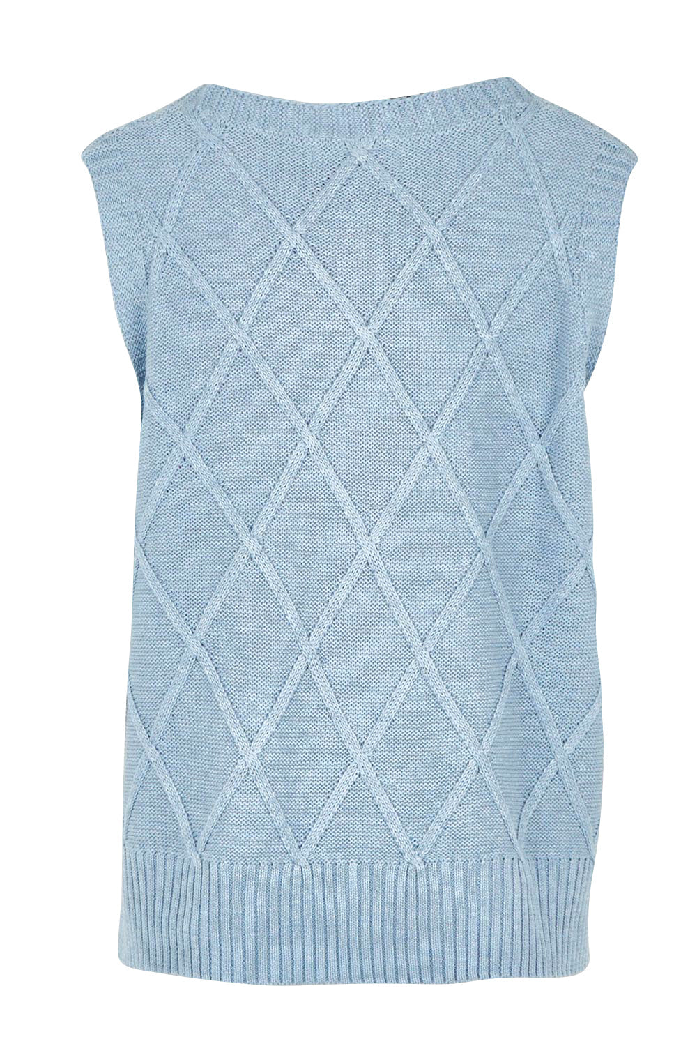 Liora Cotton Knit Vest - Lake