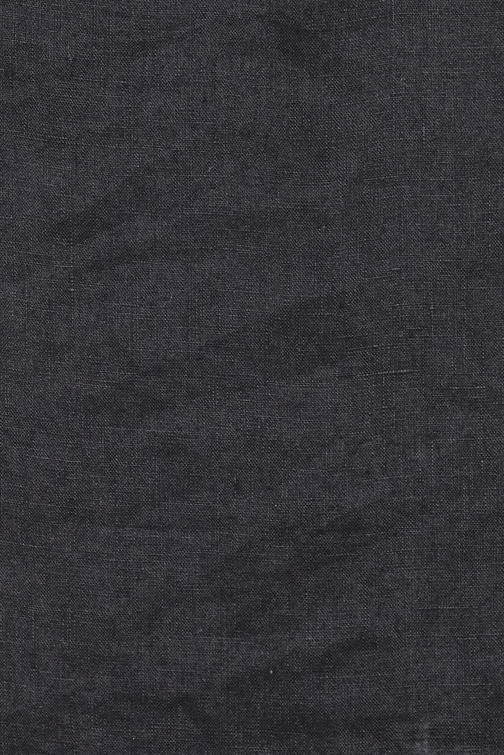 Product shot of the Studio Linen Tank Maxi Dress – Black in colour Black, showing detail