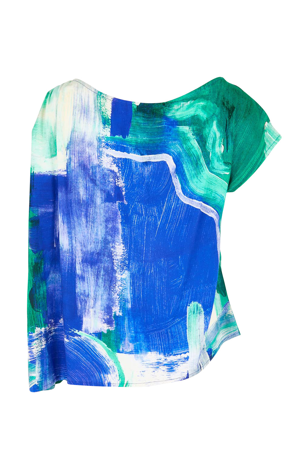 Product shot of the Palmera Top – Seafoam in colour Seafoam, from the back