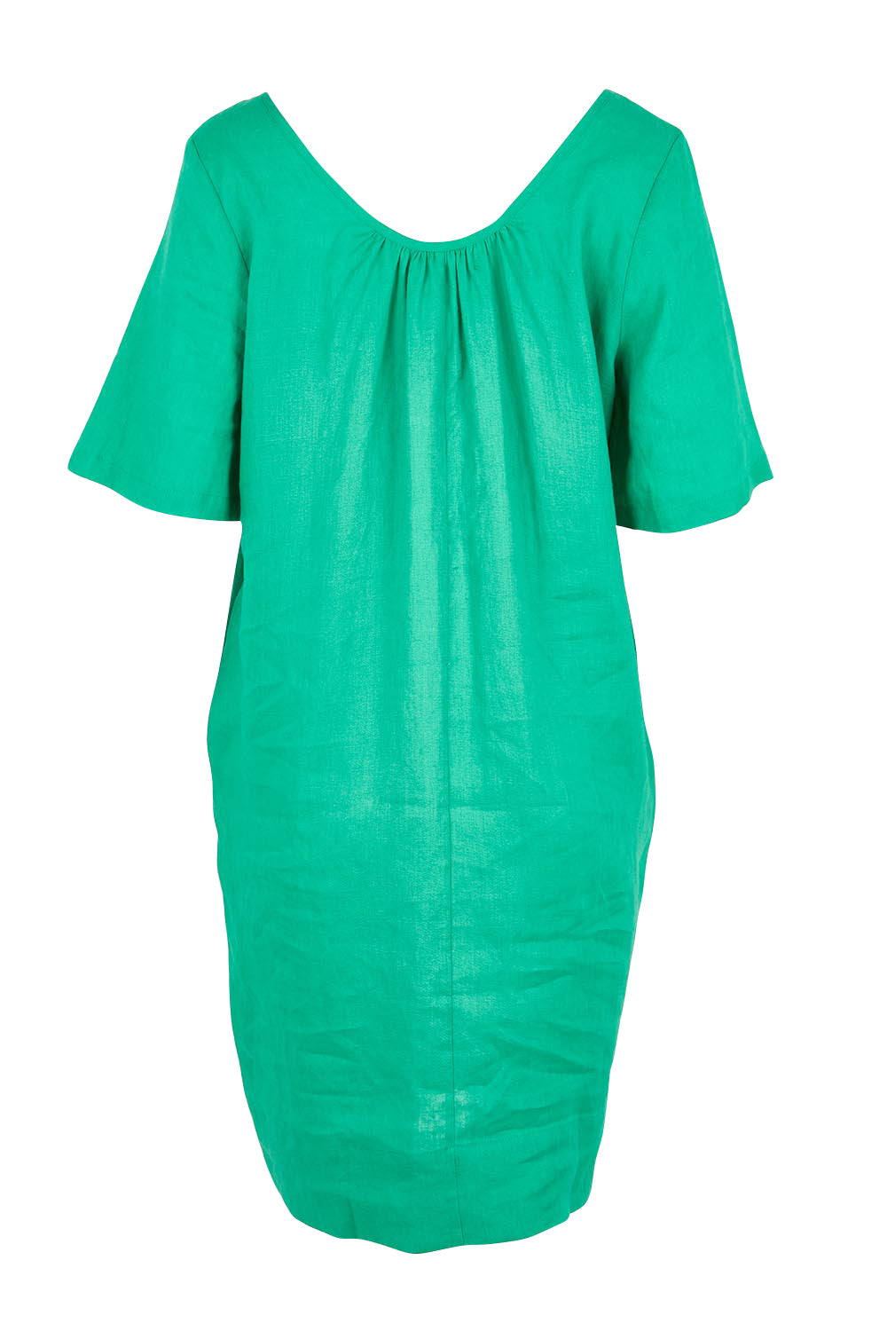 Product shot of the Cove Dress – Jade in colour Jade, from the back
