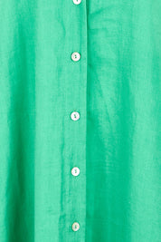 Product shot of the Cove Maxi Dress – Jade in colour Jade, showing detail