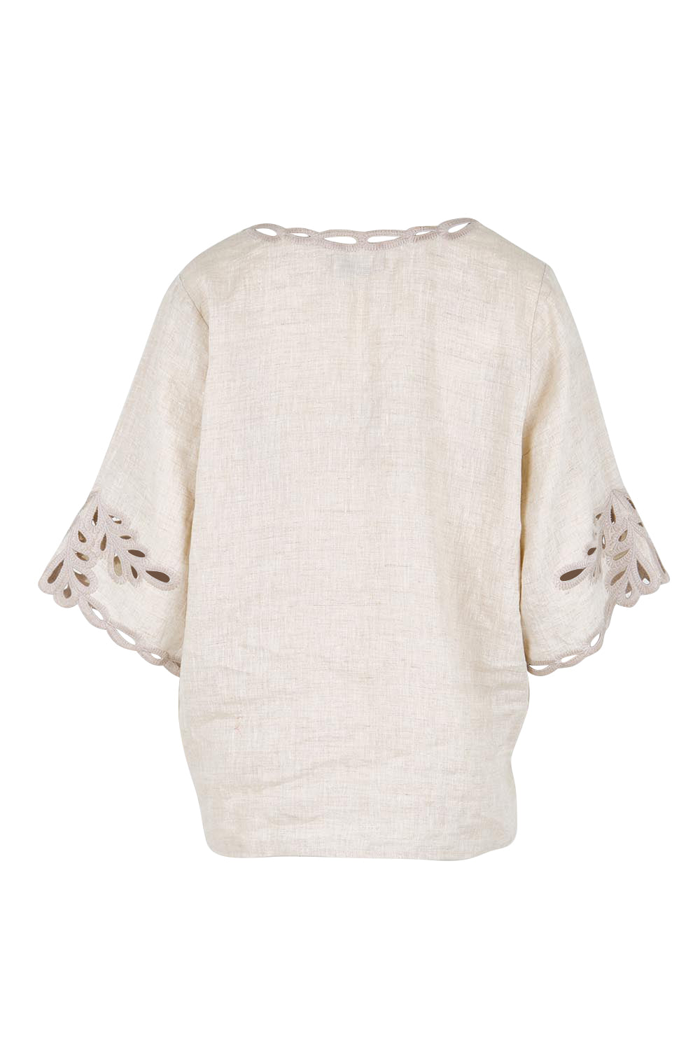 Product shot of the Maris Top – Tusk in colour Tusk, from the back