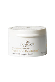 Product shot of the Super Acai Exfoliator in colour Natural, from the front