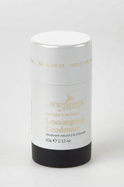 A model wearing size OneSize of the Lemongrass Natural Deodorant in colour Lemongrass, from the front, showing the whole outfit